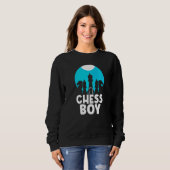 Sweatshirt Joueur de jeu d'échecs Hobby Match (Devant entier)