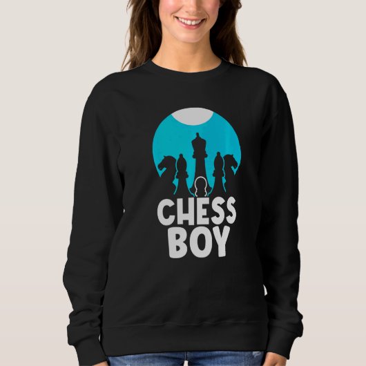 Sweatshirt Joueur de jeu d'échecs Hobby Match (Devant)