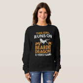 Sweatshirt Joueur de jeu Dragon 1 (Devant entier)