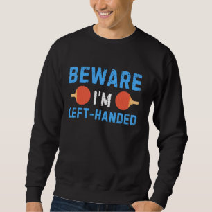 Sweatshirt Joueur de ping-pong à gauche pour table unique Ten