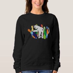 Sweatshirt Joueur de quilles Chat Chaton Propriétaire Entraîn