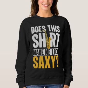 Sweatshirt Joueur de saxophone classique de Cool Jazz Style d