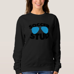 Sweatshirt Joueur de soccer avec lunettes de soleil