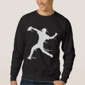 Sweatshirt Joueur de softball baseball (Devant)