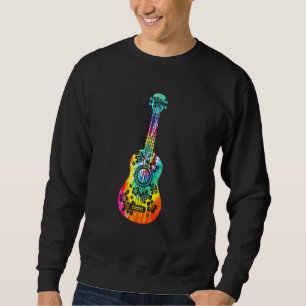 Sweatshirt Joueur de Tie Dye Ukulele Musicien hawaïen