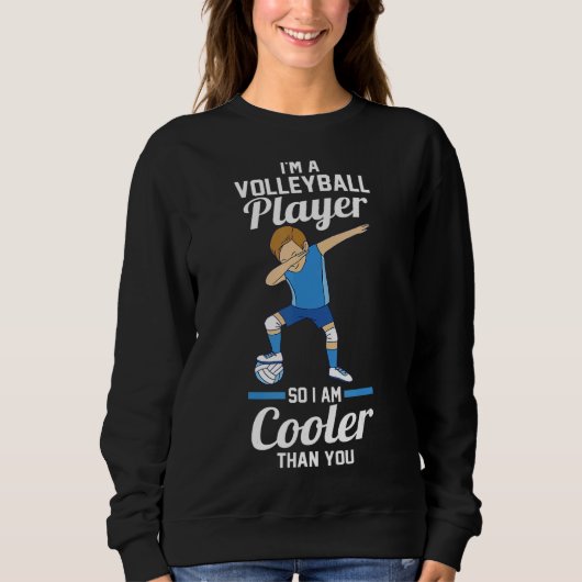Sweatshirt Joueur de volley-ball (Devant)