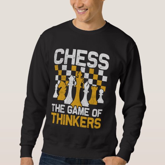 Sweatshirt Joueur d'échecs jeu de jeu de jeu d'échecs (Devant)