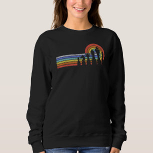 Sweatshirt Joueur d'échecs rétro Chiffres Joueur d'échecs Vin