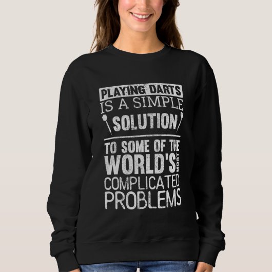 Sweatshirt Joueur fléchettes fléchettes Conseil 1 (Devant)