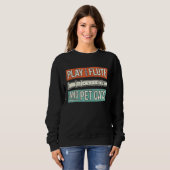 Sweatshirt Joueur Flûte Dit Flutist Je Joue Flute Pet C (Devant entier)