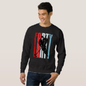 Sweatshirt Joueur masculin de hockey sur glace 40e anniversai (Devant entier)