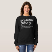 Sweatshirt Joueur Squash Définition Papa (Devant entier)