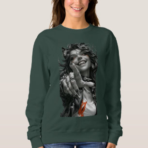 Sweatshirt joueuse de chats
