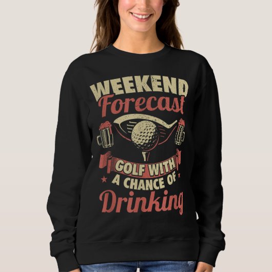 Sweatshirt Joueuse de golf Hommes Femmes Funny Golf Gift Golf (Devant)