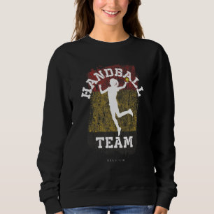 Sweatshirt Joueuse de handball Drapeau Belgique Sports Handba