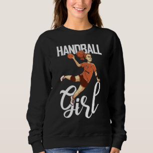 Sweatshirt Joueuse de handball Équipement de handball Ballon