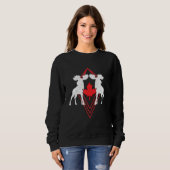 Sweatshirt Jour de fierté canadienne orignal feuille d'érable (Devant entier)