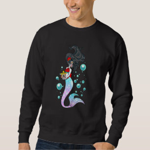 Sweatshirt Jour De La Mort Sirène Mexicaine Sirène Crâne De S