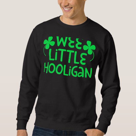 Sweatshirt Jour de la Saint Patrick de Wee Little Hooligan (Devant)