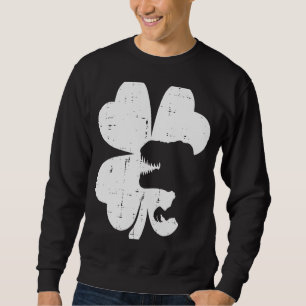 Sweatshirt Jour de la Saint Patrick Dino Shamrock Saint Paddy