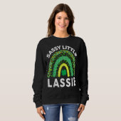 Sweatshirt Jour de la Saint Patrick Femmes Bébé Bébé Sassy Li (Devant entier)