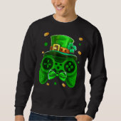 Sweatshirt Jour de la Saint Patrick Gamer Irish Game Controll (Devant)