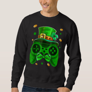 Sweatshirt Jour de la Saint Patrick Gamer Irish Game Controll