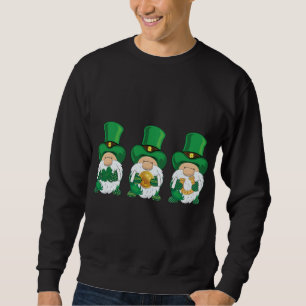 Sweatshirt Jour de la Saint Patrick, gnomes verts, irlandais