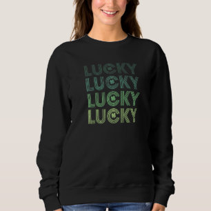Sweatshirt Jour de la Saint Patrick Lucky Lines Pile Green Gr
