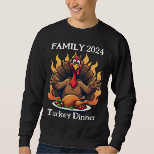 Sweatshirt Jour de l'Action de grâces Dîner de Turquie Actio