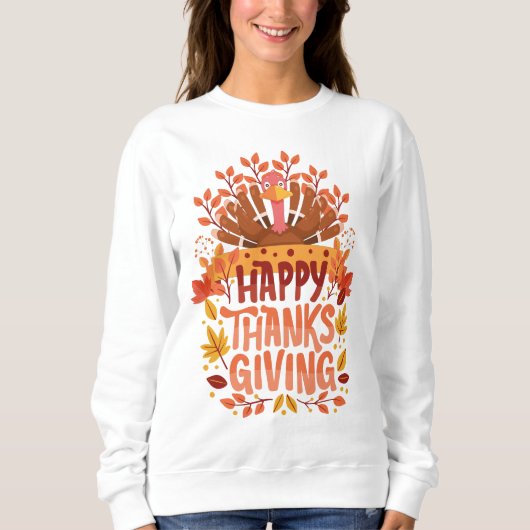 Sweatshirt Jour de l'Action de grâces du bon thanksgiving (Devant)