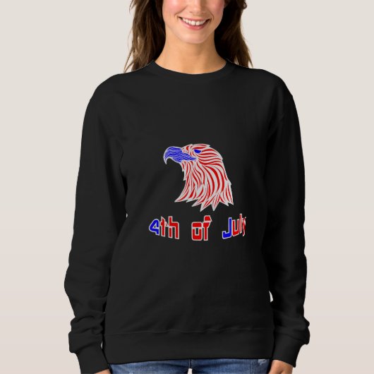 Sweatshirt Jour de l'Indépendance 4 juillet aigle (Devant)