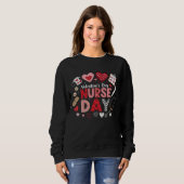 Sweatshirt Jour de Nurse (Devant entier)