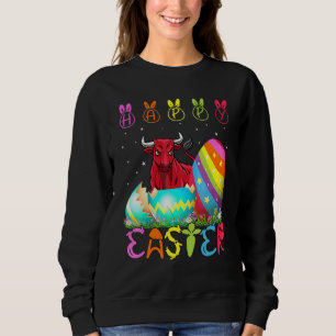 Sweatshirt Jour de Pâques Bison jumeler famille mignonne Cost