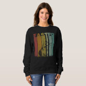 Sweatshirt Jour de Pâques Corgi Chien Retro Graphisme Funny E (Devant entier)