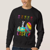 Sweatshirt Jour de Pâques Grande Danse Chien Correspondant Fa (Devant)