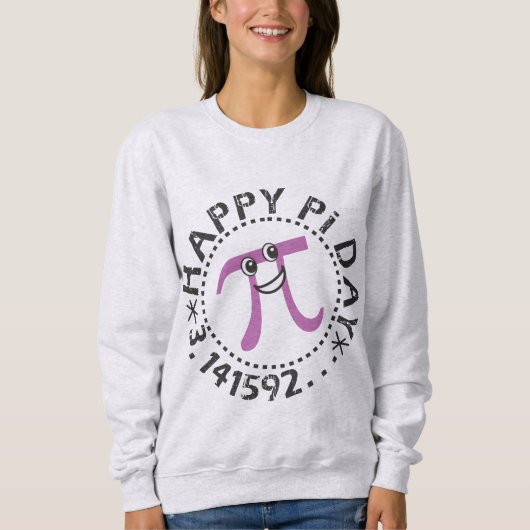 Sweatshirt Jour De Pi Joyeux - Math Thème De Pi Cadeau (Devant)
