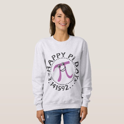 Sweatshirt Jour De Pi Joyeux - Math Thème De Pi Cadeau (Devant entier)