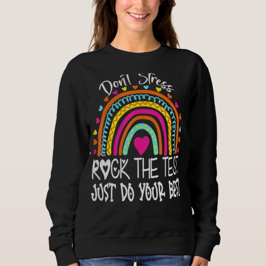 Sweatshirt Jour de test Jour de test Enseignants Jour de test (Devant)