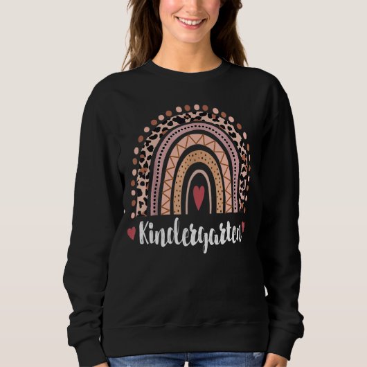 Sweatshirt Jour Dernier De L'École Leopard Rainbow 2022 (Devant)