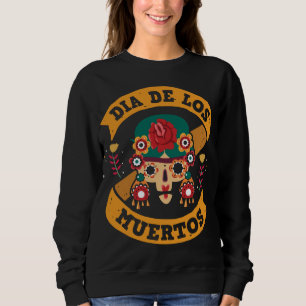 Sweatshirt Jour des adorables de style mexicain mort