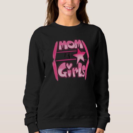 Sweatshirt Jour Des Mères De Maman De Filles (Devant)