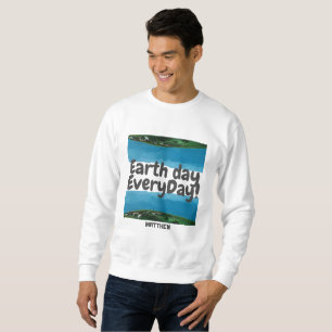 Sweatshirt jour des terres, devenez écolo, art simple science