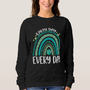 Sweatshirt Jour des terres tous les jours Rainbow Leopard Jou