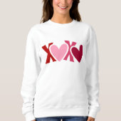 Sweatshirt Jour des Valentines "XOXO" (Devant)