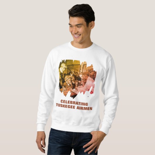 Sweatshirt Jour des Vétérans TUSKEGEE AIRMEN Héros afro-améri (Devant entier)