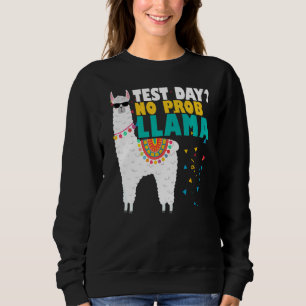 Sweatshirt Jour d'essai de motivation No Prob Llama Llama Pro