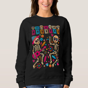Sweatshirt Jour Dia De Los Muertos De La Skeleto Mexicaine Mo