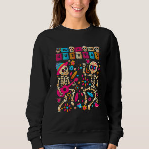 Sweatshirt Jour Dia De Los Muertos De La Skeleto Mexicaine Mo