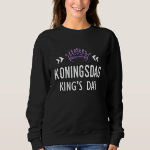 Sweatshirt Jour du Roi Drapeau des Pays-Bas Jour du Roi Amste